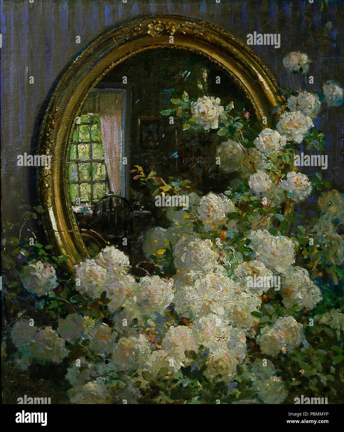 Abbott Fuller Graves Flowers and Mirror Stock Photo Alamy