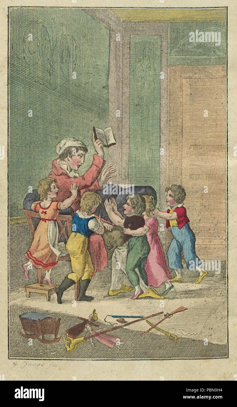 Abeze- und Lesebuch 1830 Illustration. Stock Photo