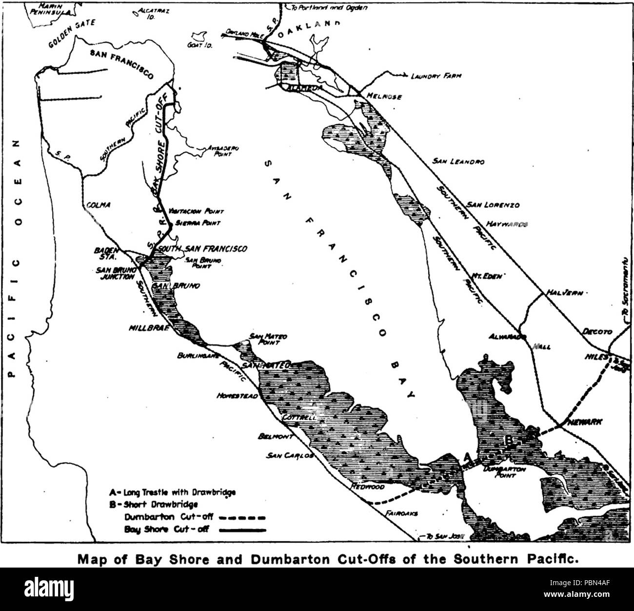 Map of bay shore Black and White Stock Photos & Images Alamy