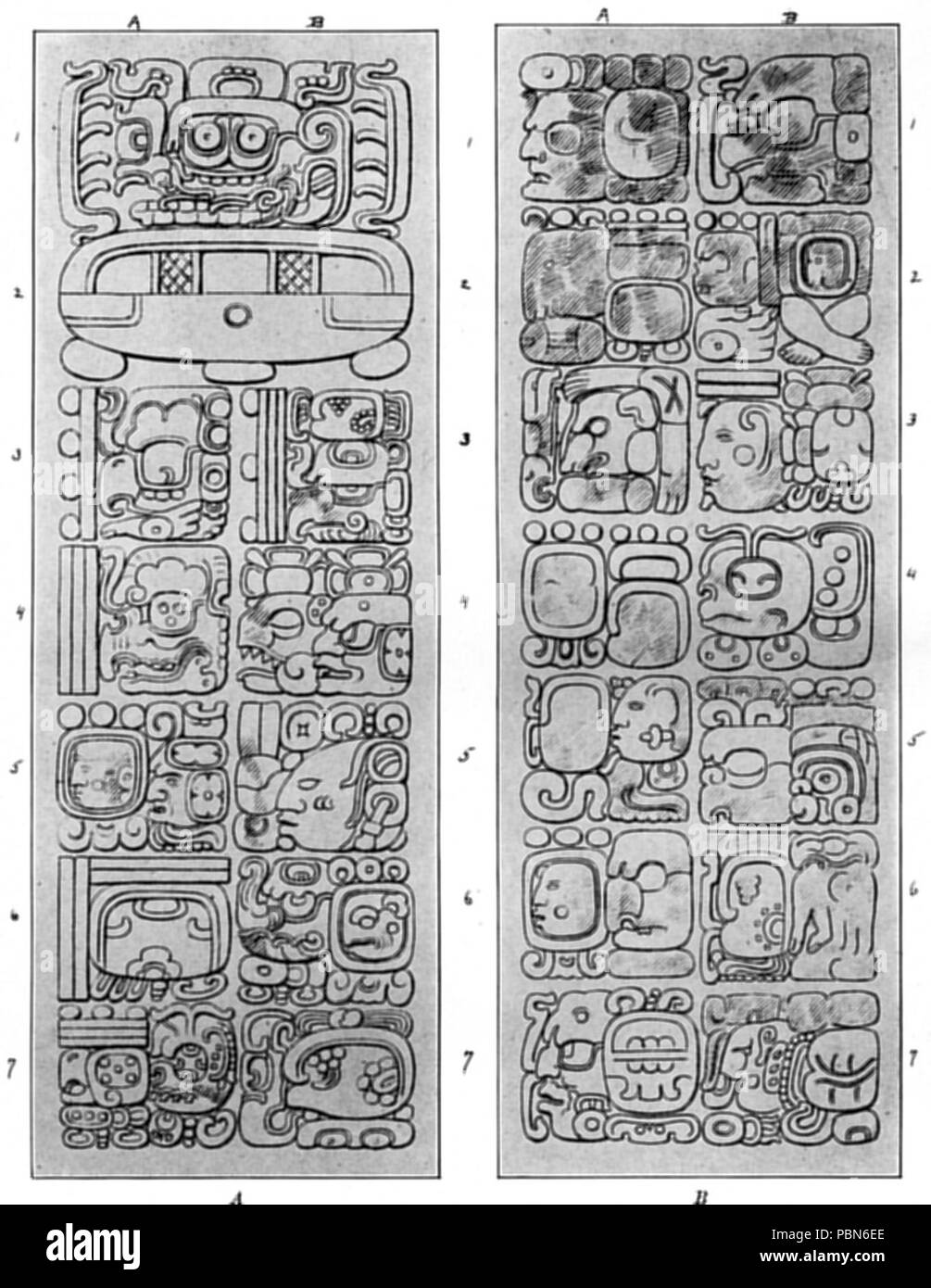 Maya hieroglyphs hires stock photography and images Alamy