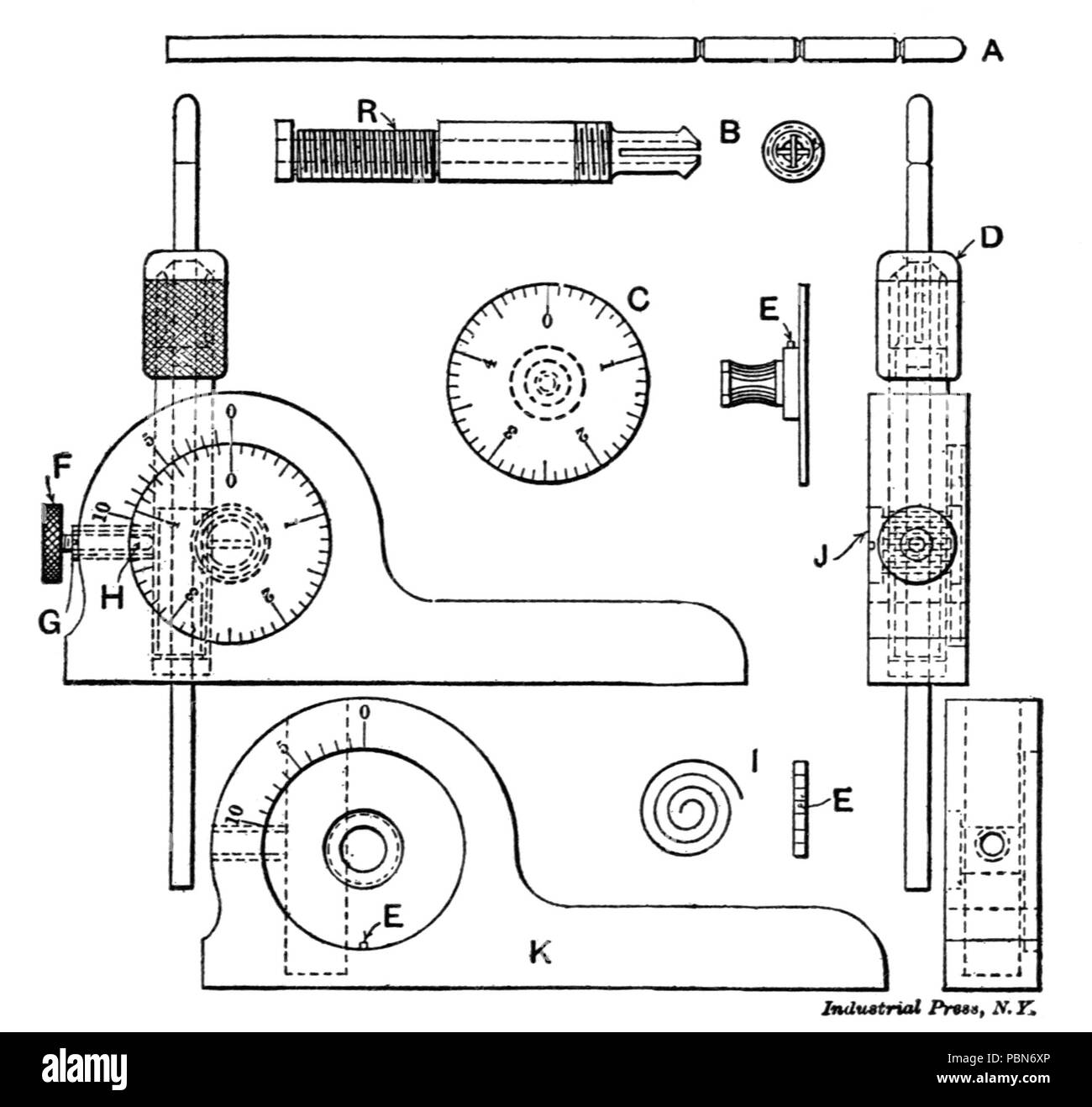 1012 Measuring Tools (Industrial Press) Fig 22 Stock Photo Alamy