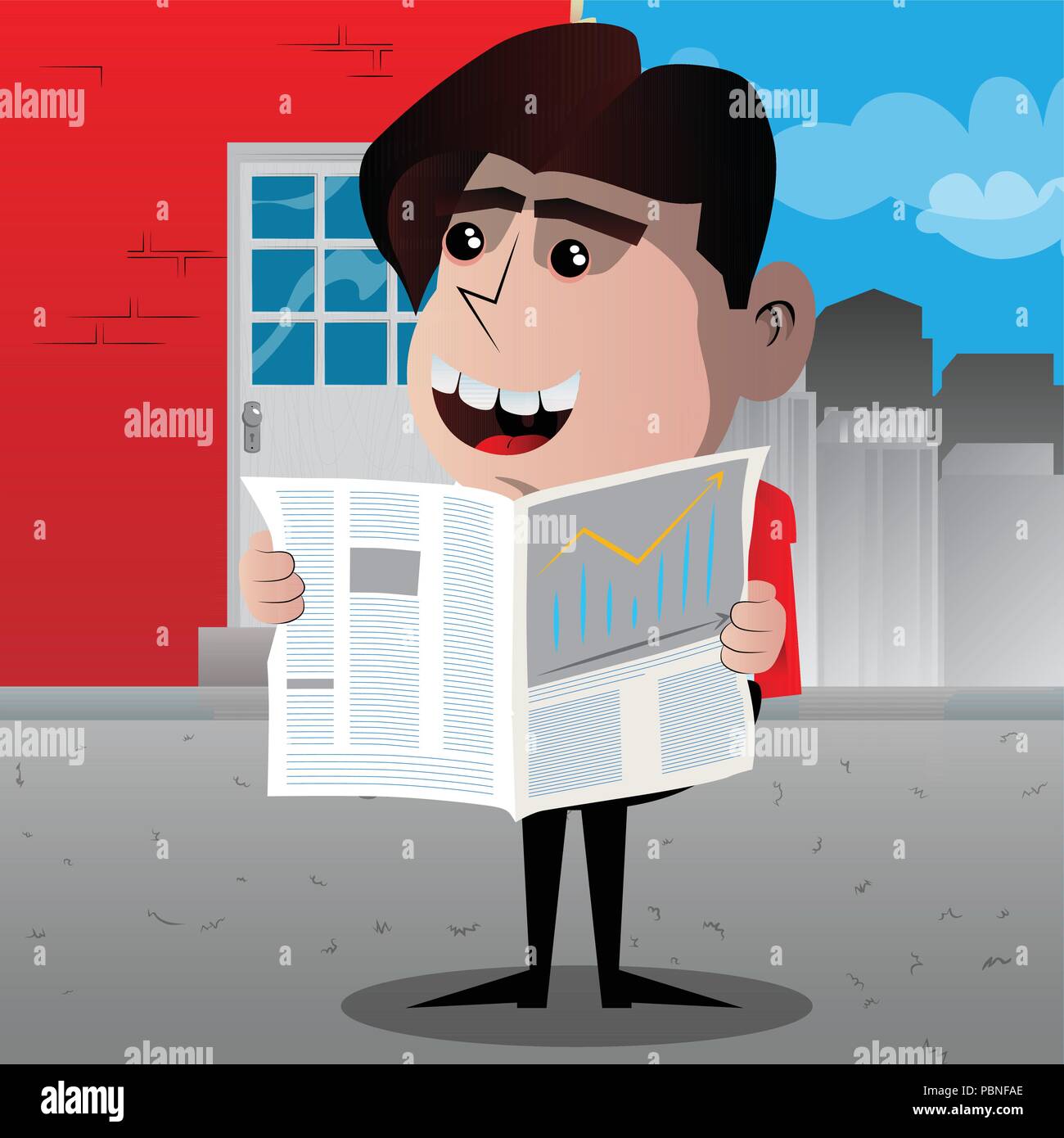 Newspaper Cartoon Character High Resolution Stock Photography And ...