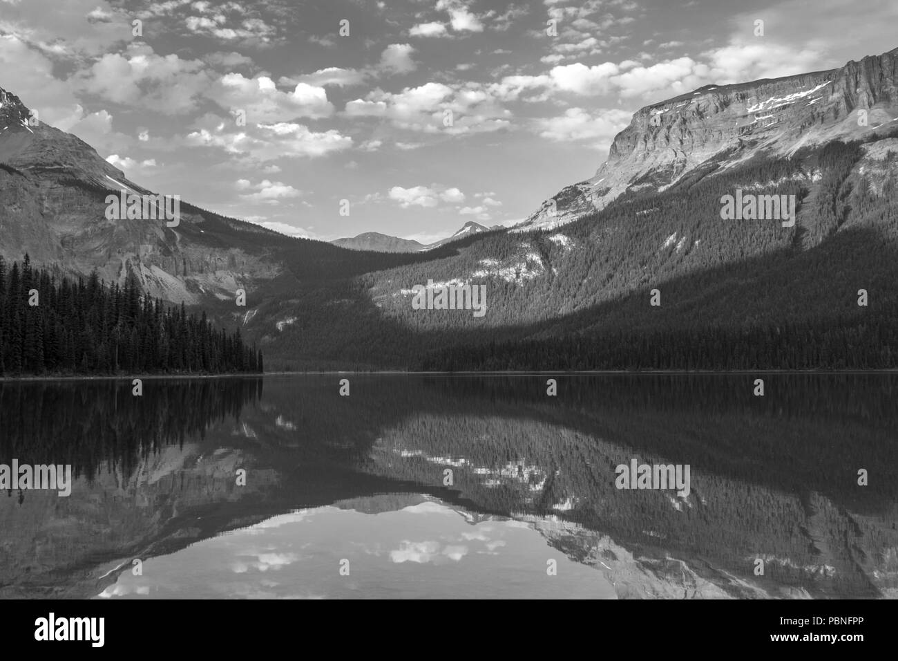 Emerald Lake in Yoho National Park, British Columbia, Canada Stock