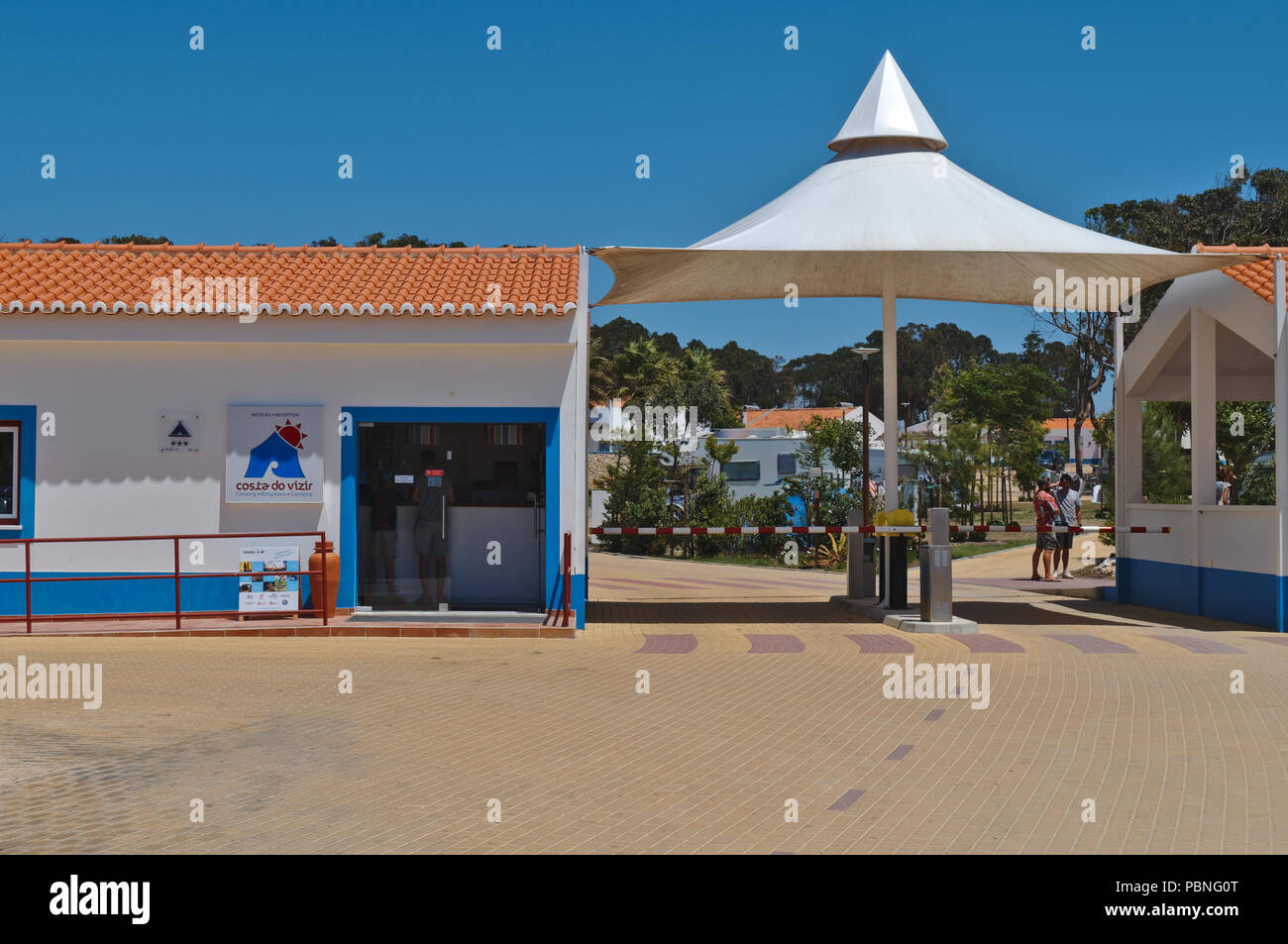 Camping Costa do Vizir. Porto Covo, Portugal Stock Photo - Alamy