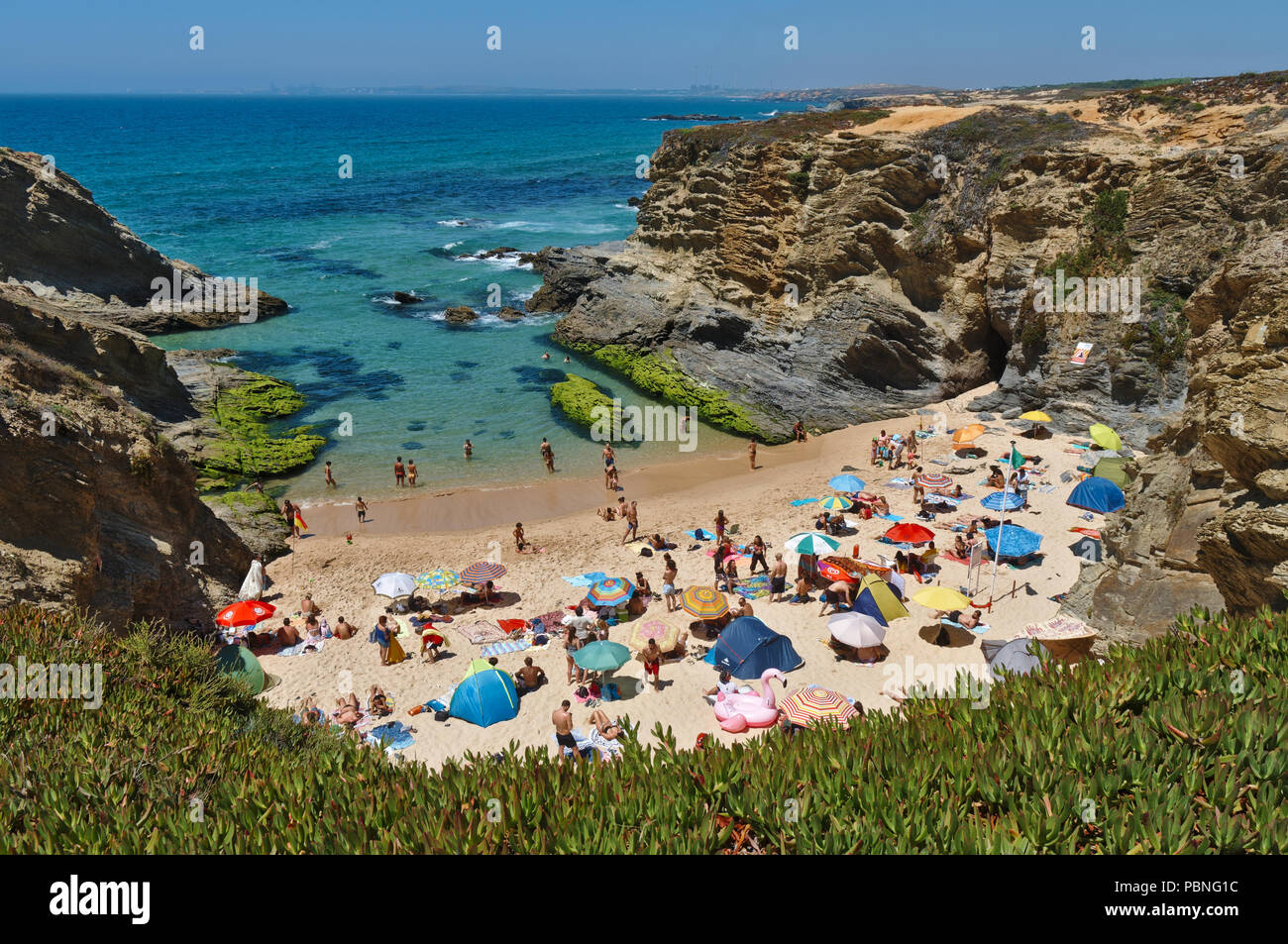 Praia do Banho in Porto Covo. Alentejo, Portugal Stock Photo