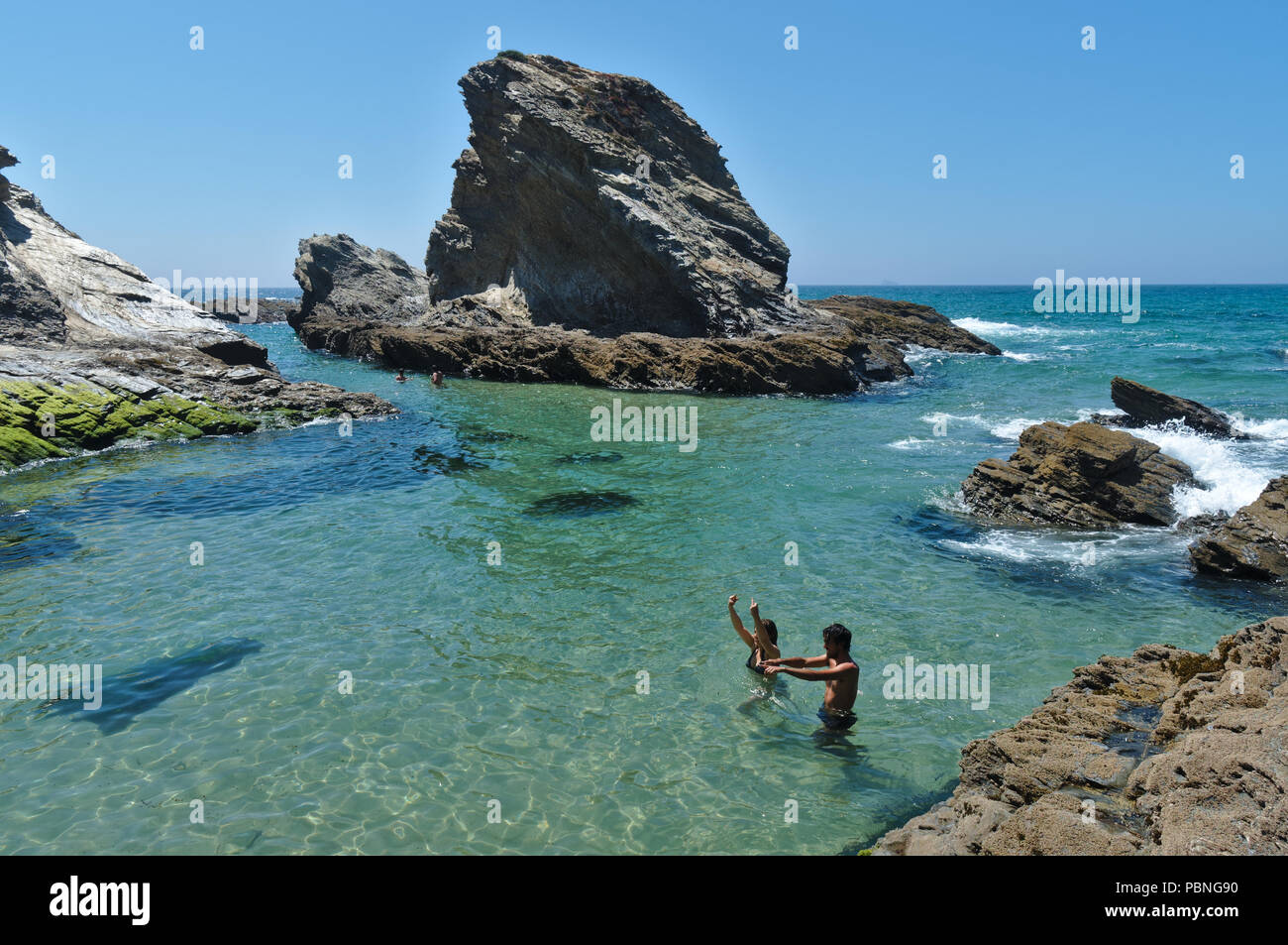 Praia do Banho in Porto Covo. Alentejo, Portugal Stock Photo