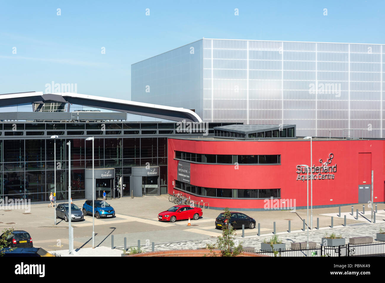 Sunderland Aquatic Centre, Vaux Brewery Way, Sheepfolds, City of Sunderland, Tyne and Wear, England, United Kingdom Stock Photo