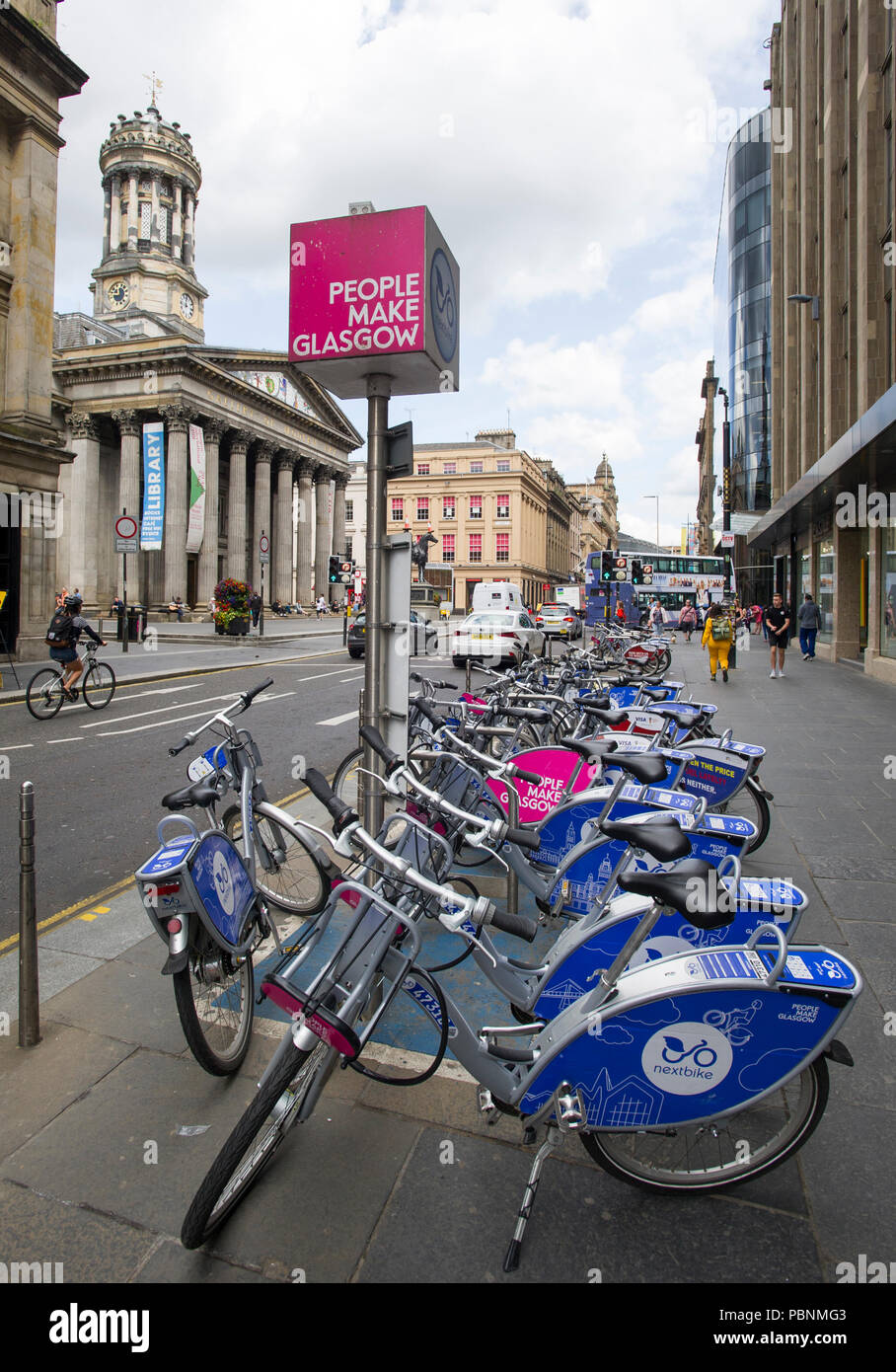 Glasgow city centre hires stock photography and images Alamy