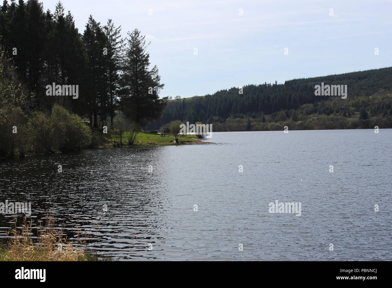 Lake in Brecon Beacons Stock Photo