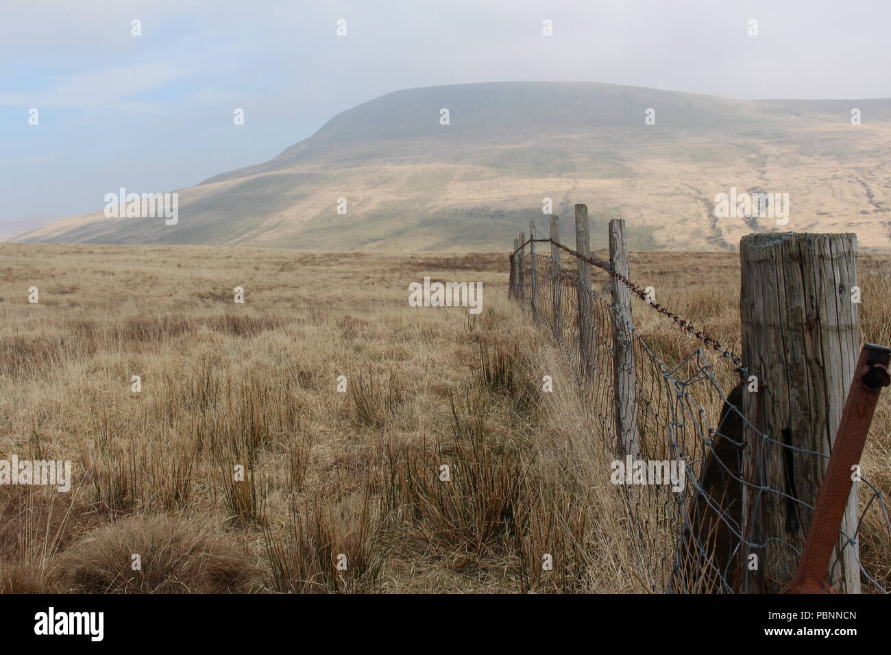 Wales Countryside in Brecon Beacons Stock Photo