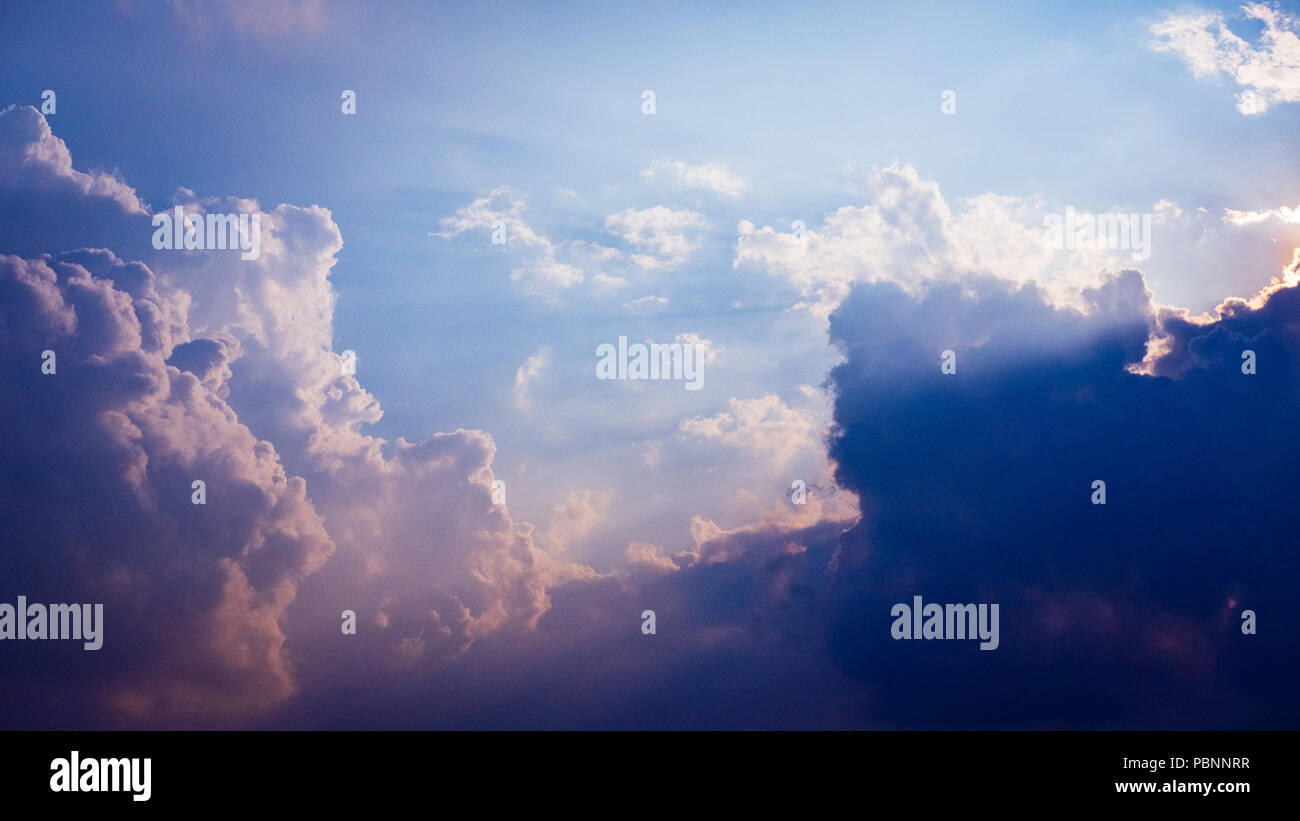 blue sky and cloudy background Stock Photo - Alamy