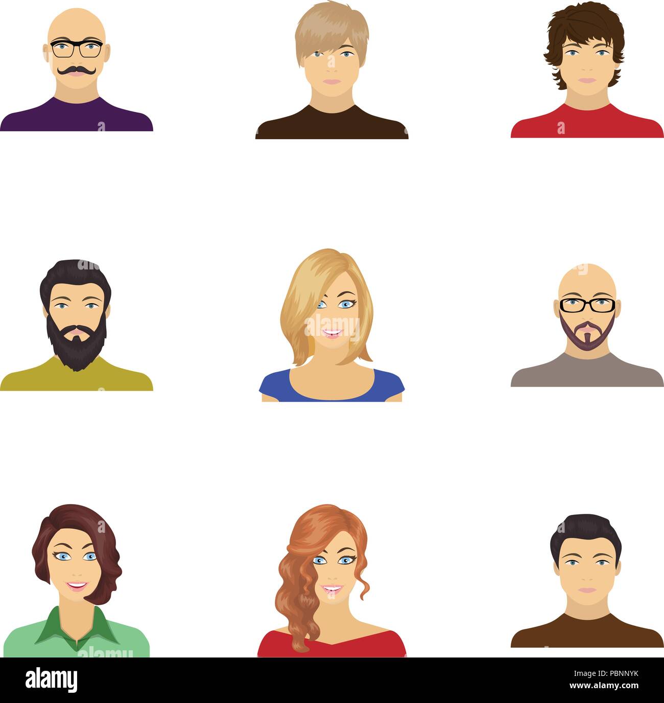 Appearance Avatar Bald Beard Blonde Boy Brunette Bust