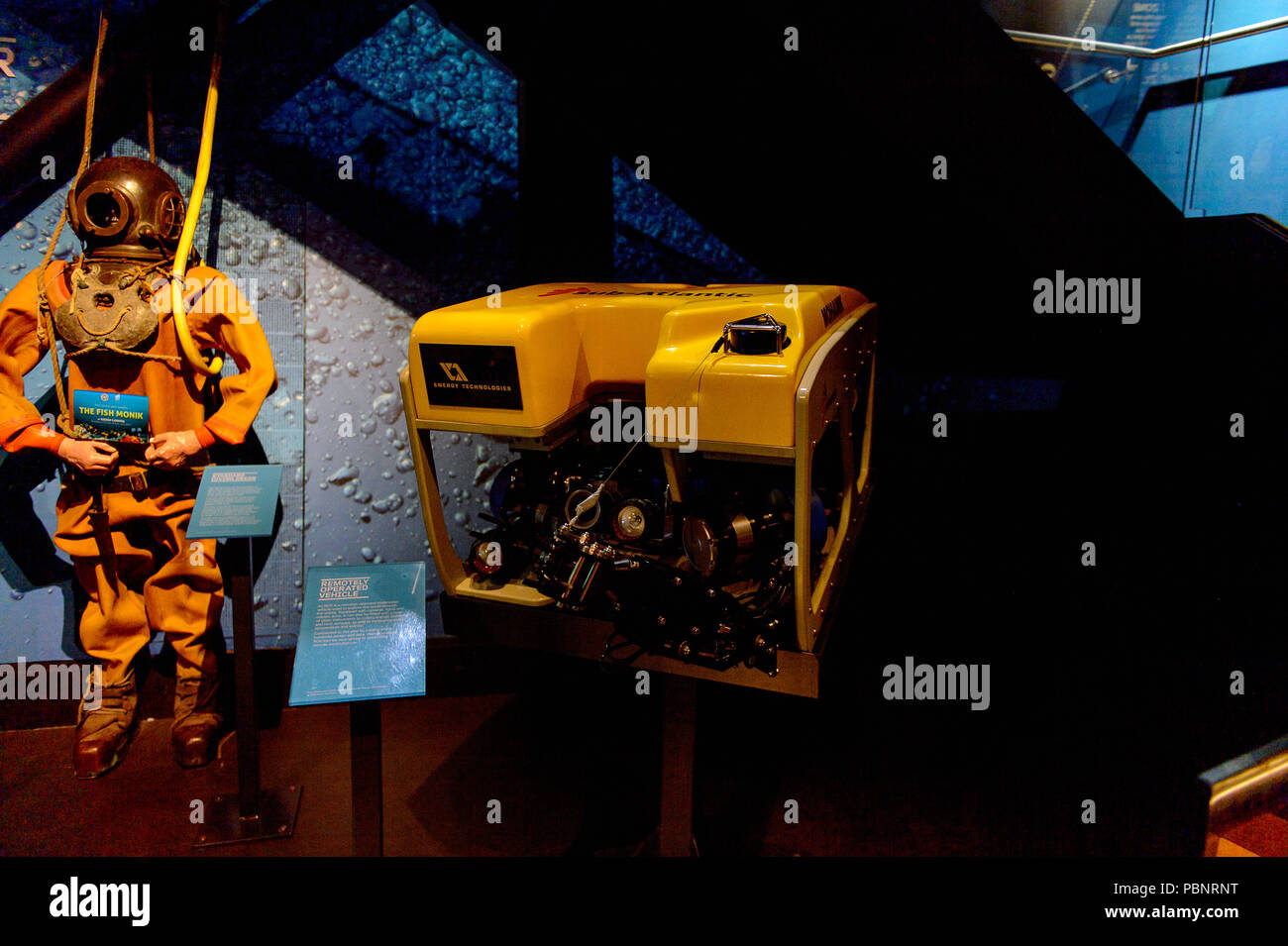 BELFAST, NI JULY 14, 2016 Diving experience in the Titanic Belfast