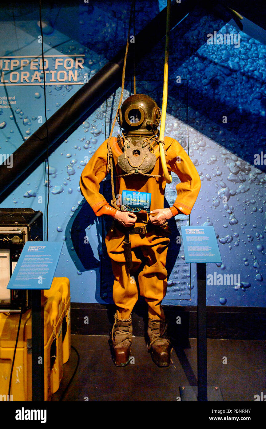 BELFAST, NI JULY 14, 2016 Diving experience in the Titanic Belfast