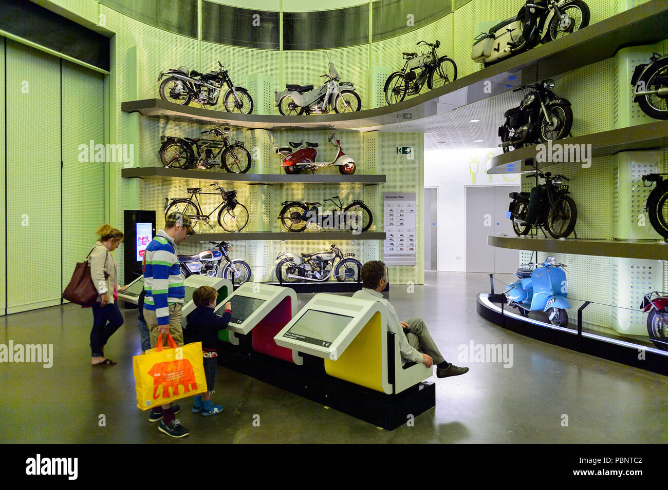 GLASGOW, SCOTLAND JULY 16, 2016 Motorcycle collection in the