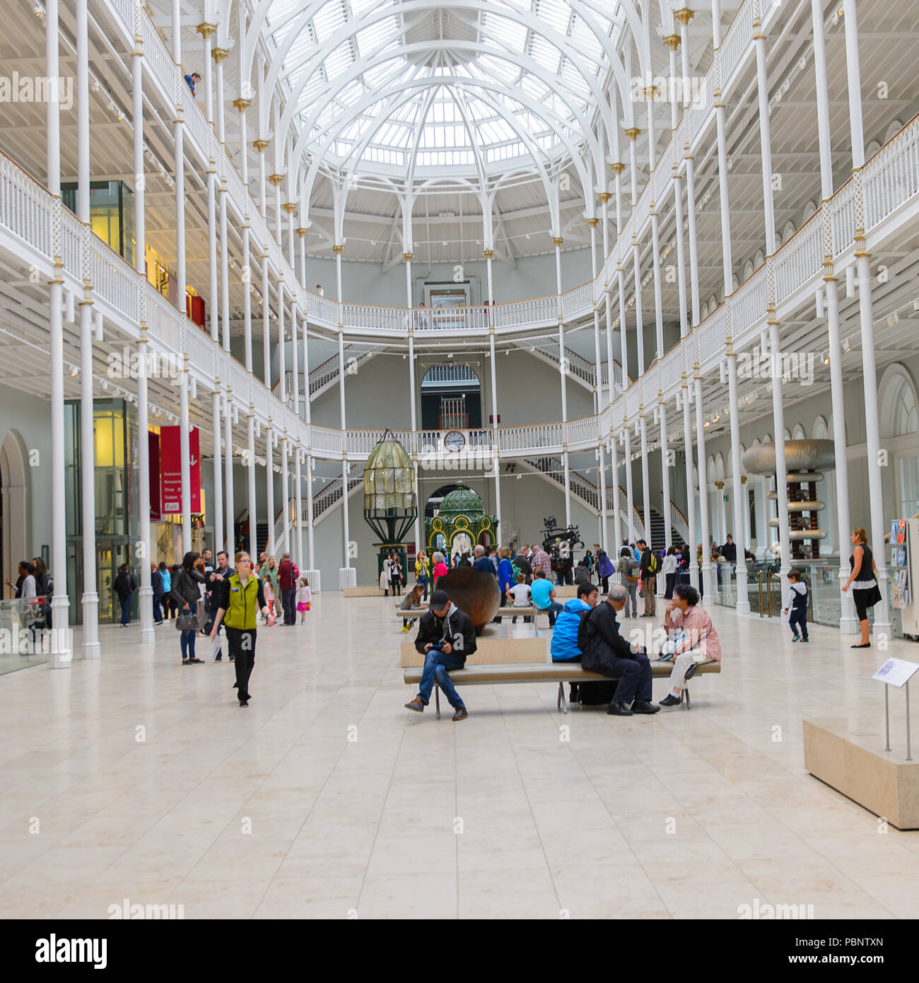 EDINBURGH, SCOTLAND - JULY 17, 2016: Grand Gallery of the National ...