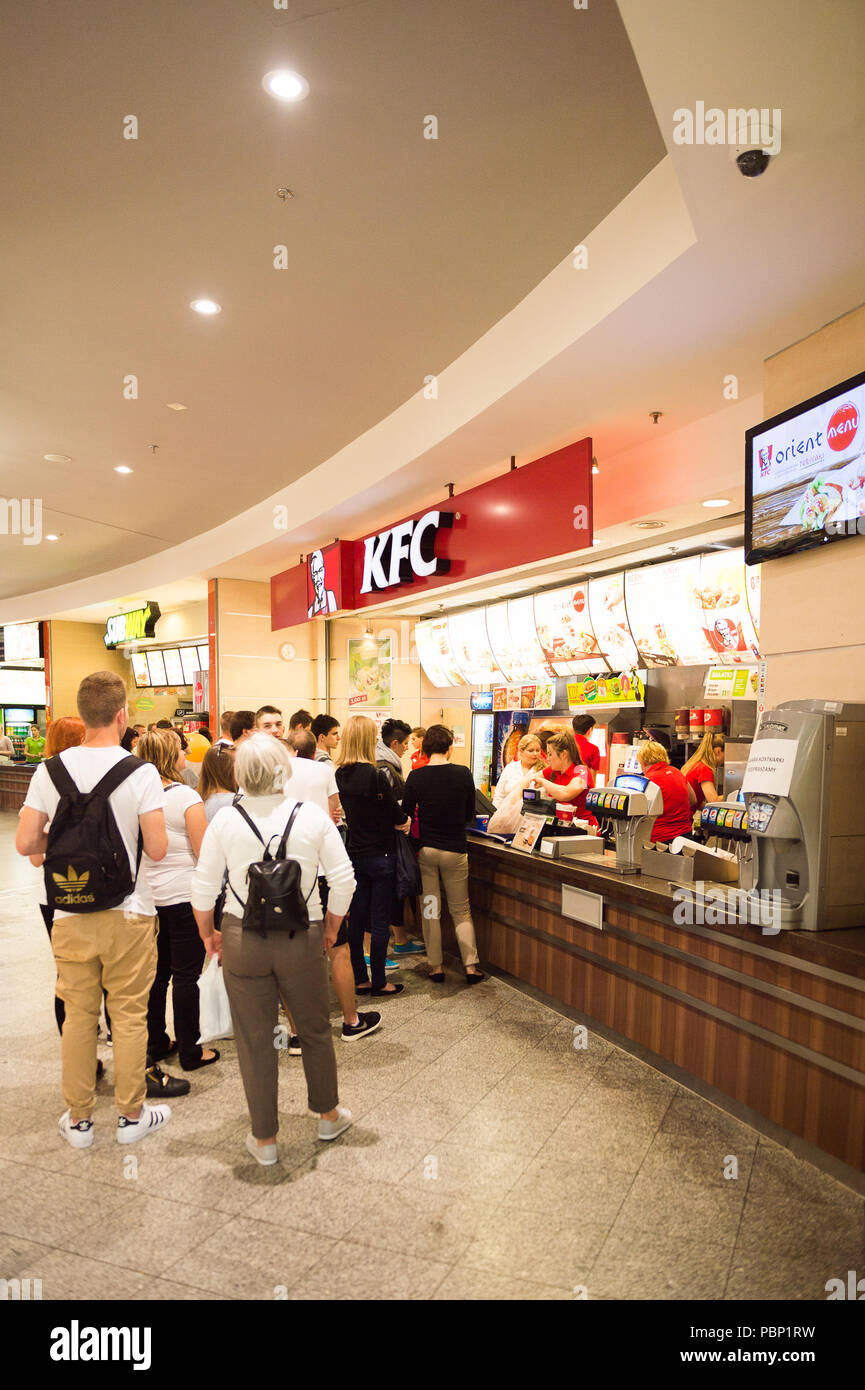Kfc restaurant fast food inside interior hi-res stock photography and ...