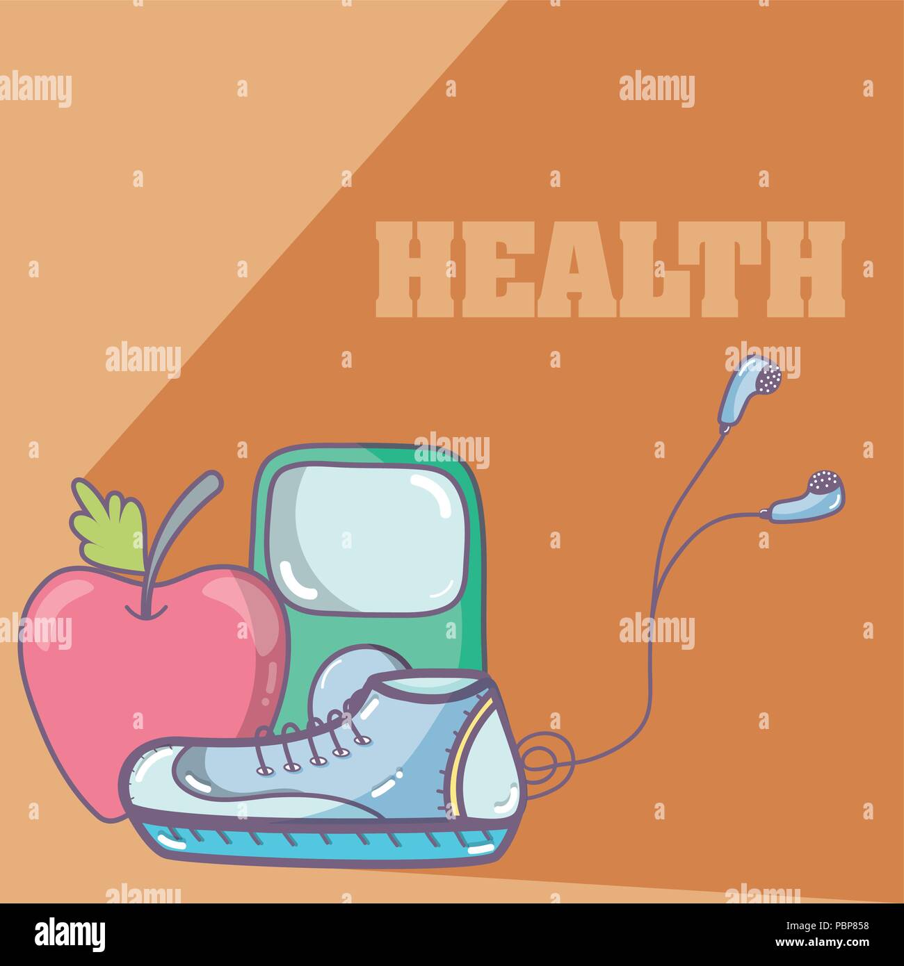 Healthy lifestyle concept Stock Vector Image & Art - Alamy