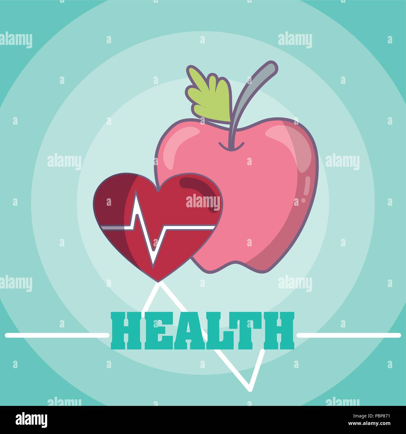 Healthy lifestyle concept Stock Vector Image & Art - Alamy