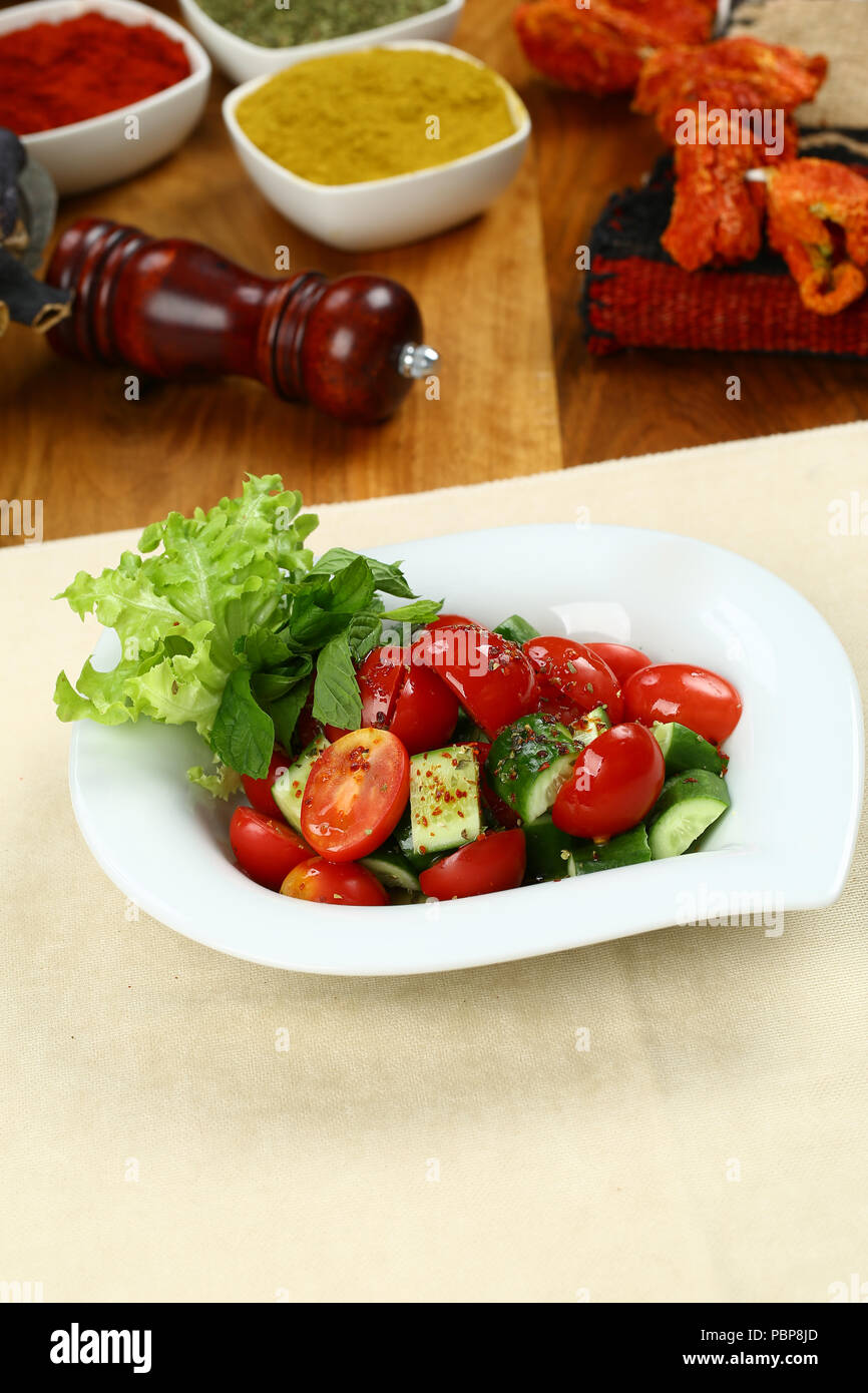 Healthy food fresh vegetable salad Stock Photo - Alamy