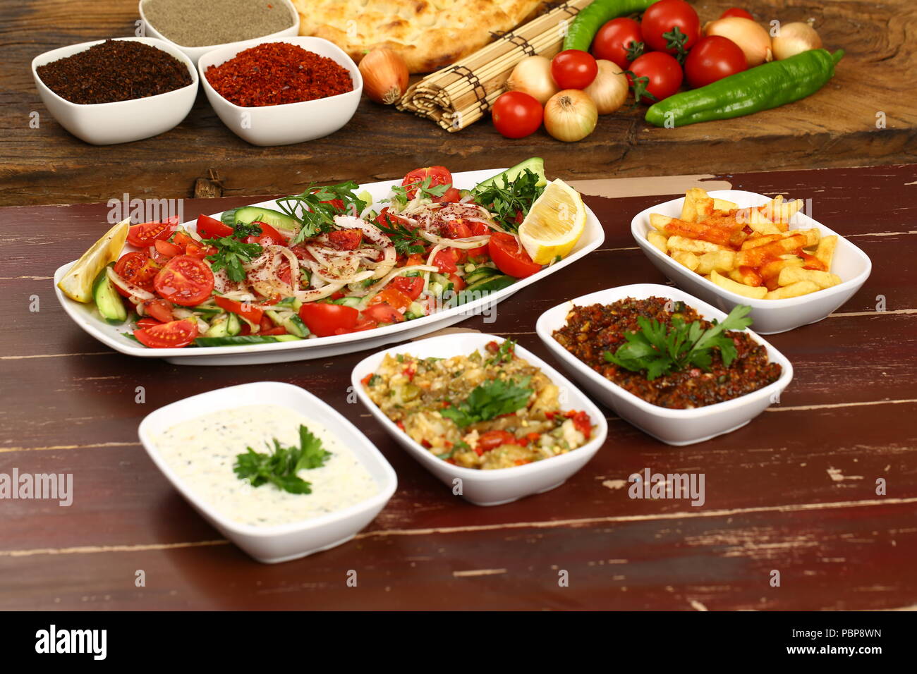 Healthy food fresh vegetable salad Stock Photo - Alamy