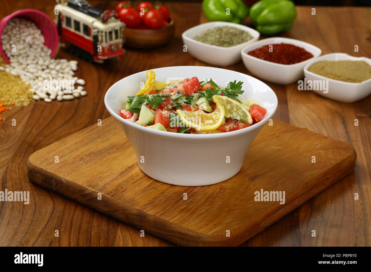 Healthy food fresh vegetable salad Stock Photo - Alamy