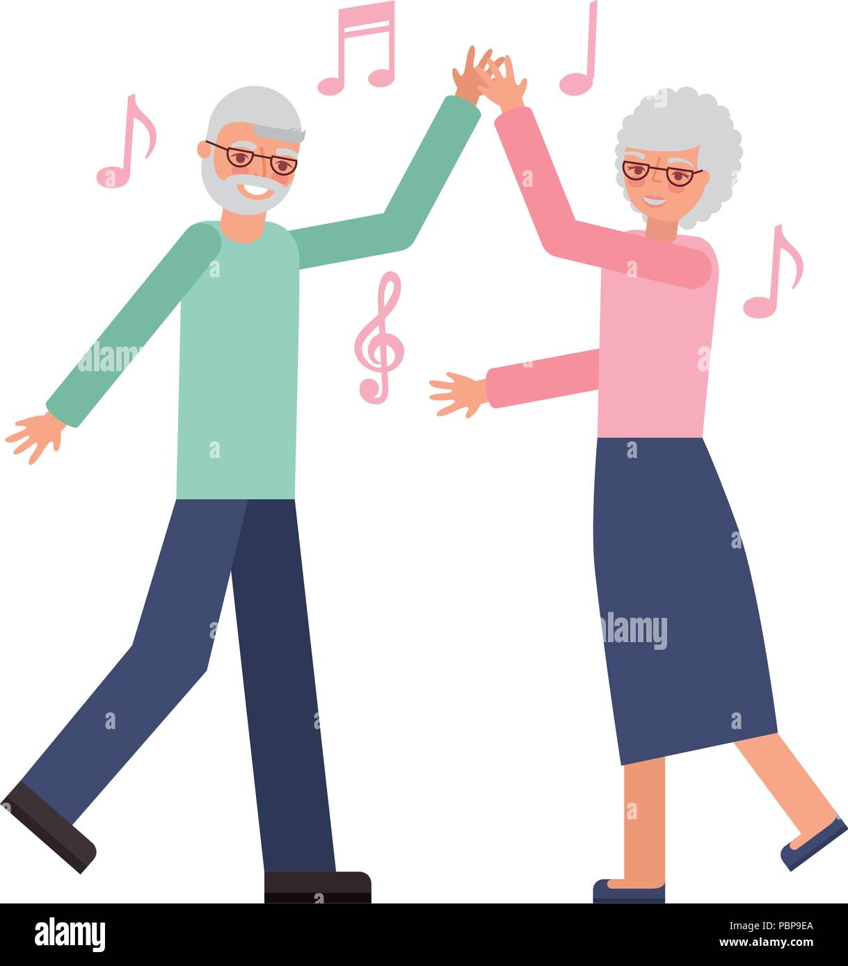 grandparents dancing