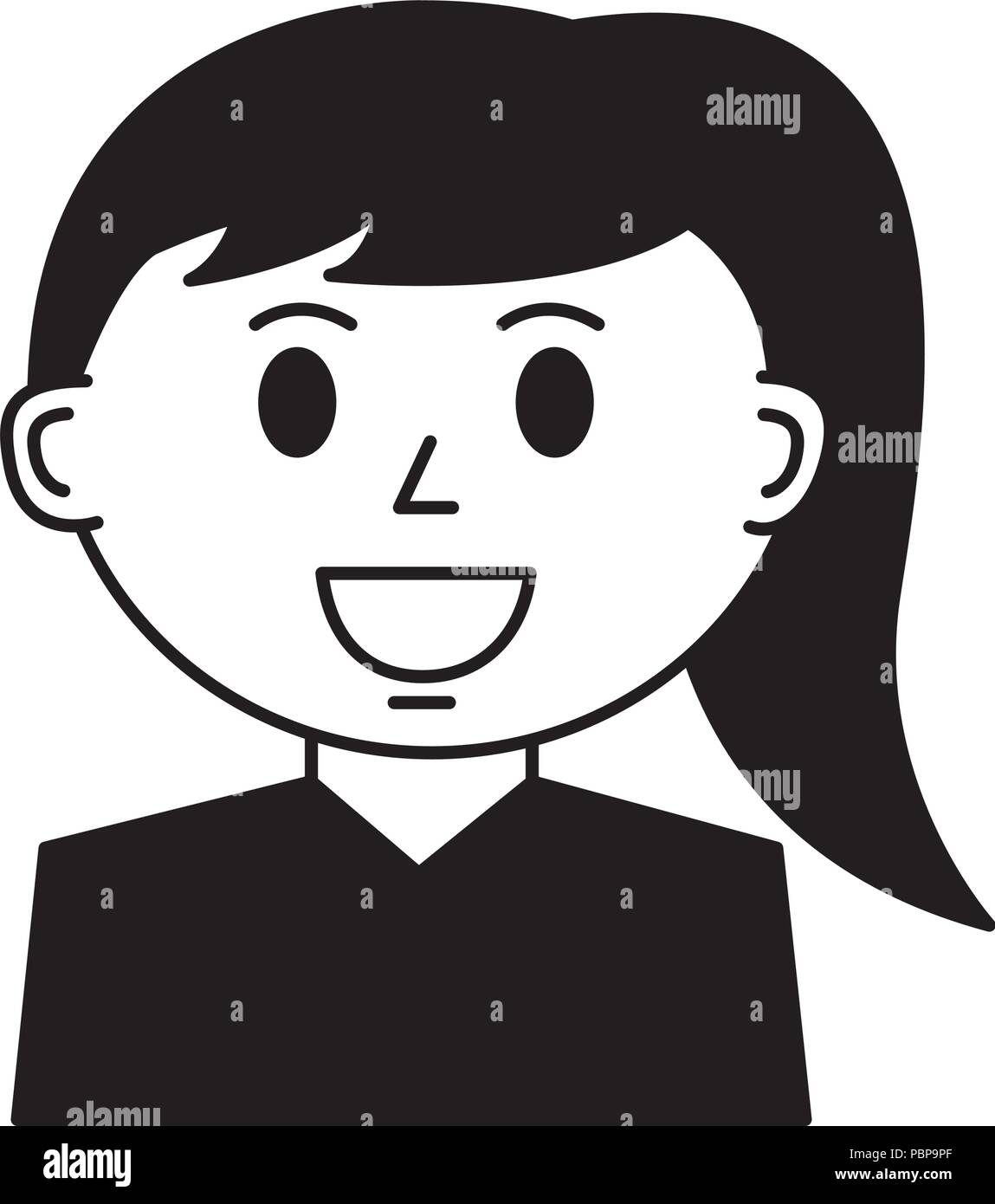business woman avatar character vector illustration design Stock Vector ...
