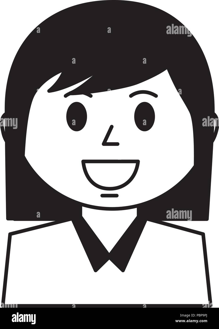 business woman avatar character vector illustration design Stock Vector ...