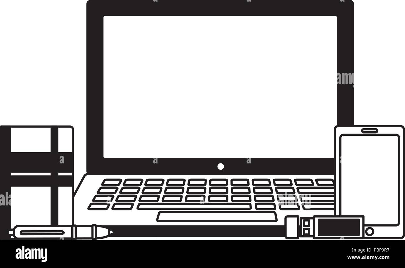 Laptop clipart hi-res stock photography and images - Alamy, image size:1300x861