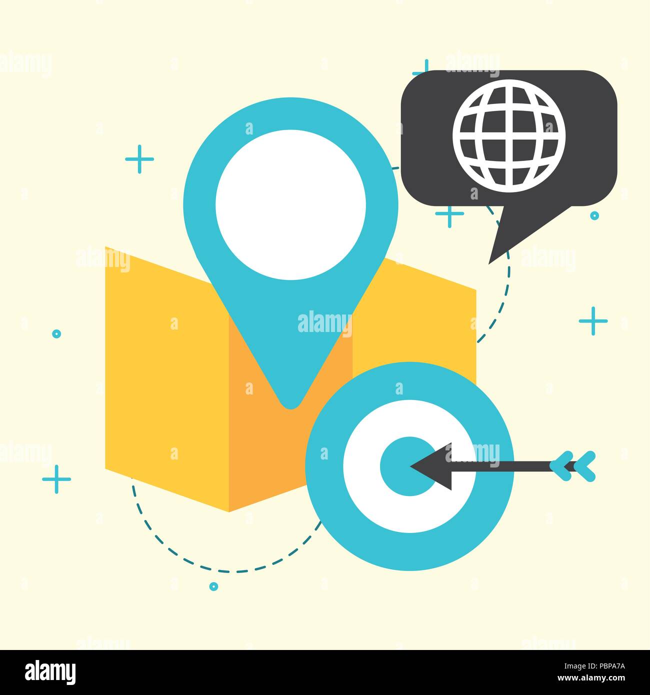 gps navigation map target global communication vector illustration Stock Vector Image & Art Alamy