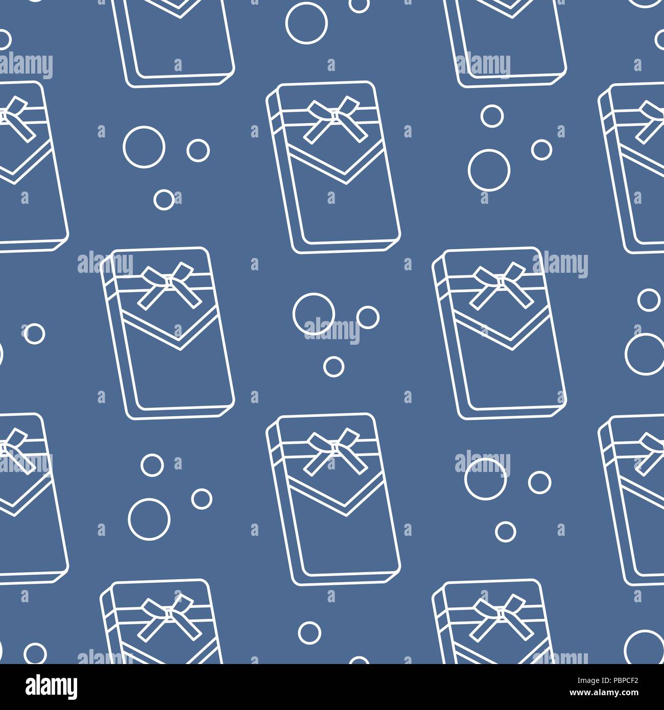 Seamless pattern with gifts boxes, bandaged with ribbons and bow Stock ...