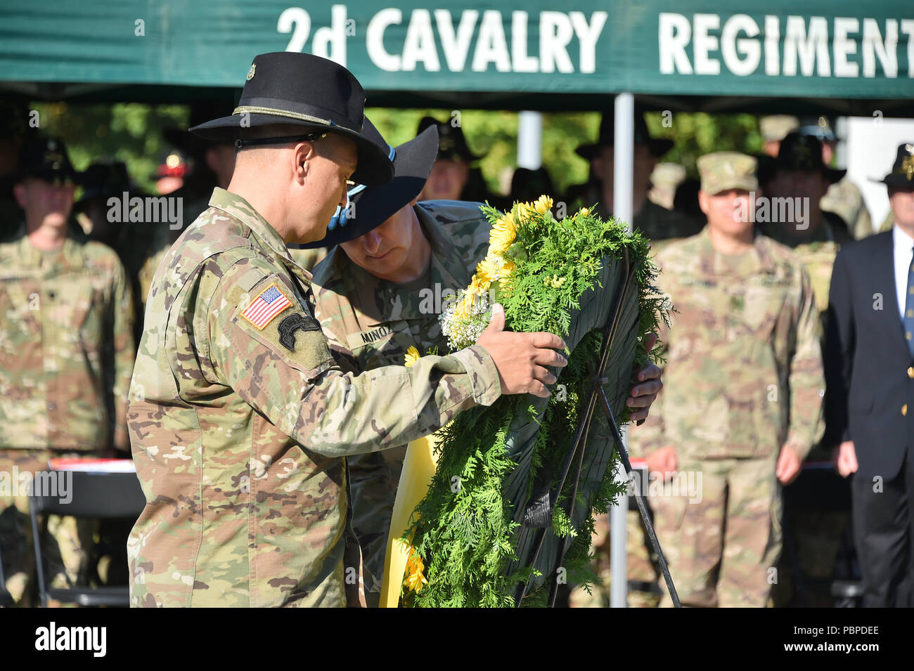 The 2d Cavalry Regiment (2CR) Commander U.S. Army COL Patrick J. Ellis ...