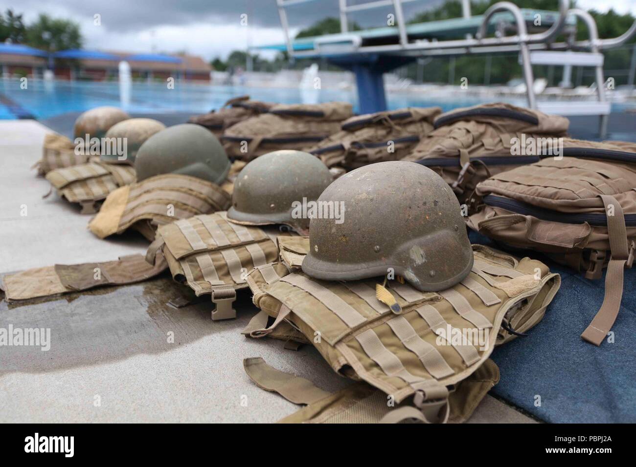 Commandant of the Marine Corps Gen. Robert B. Neller conducts a swim