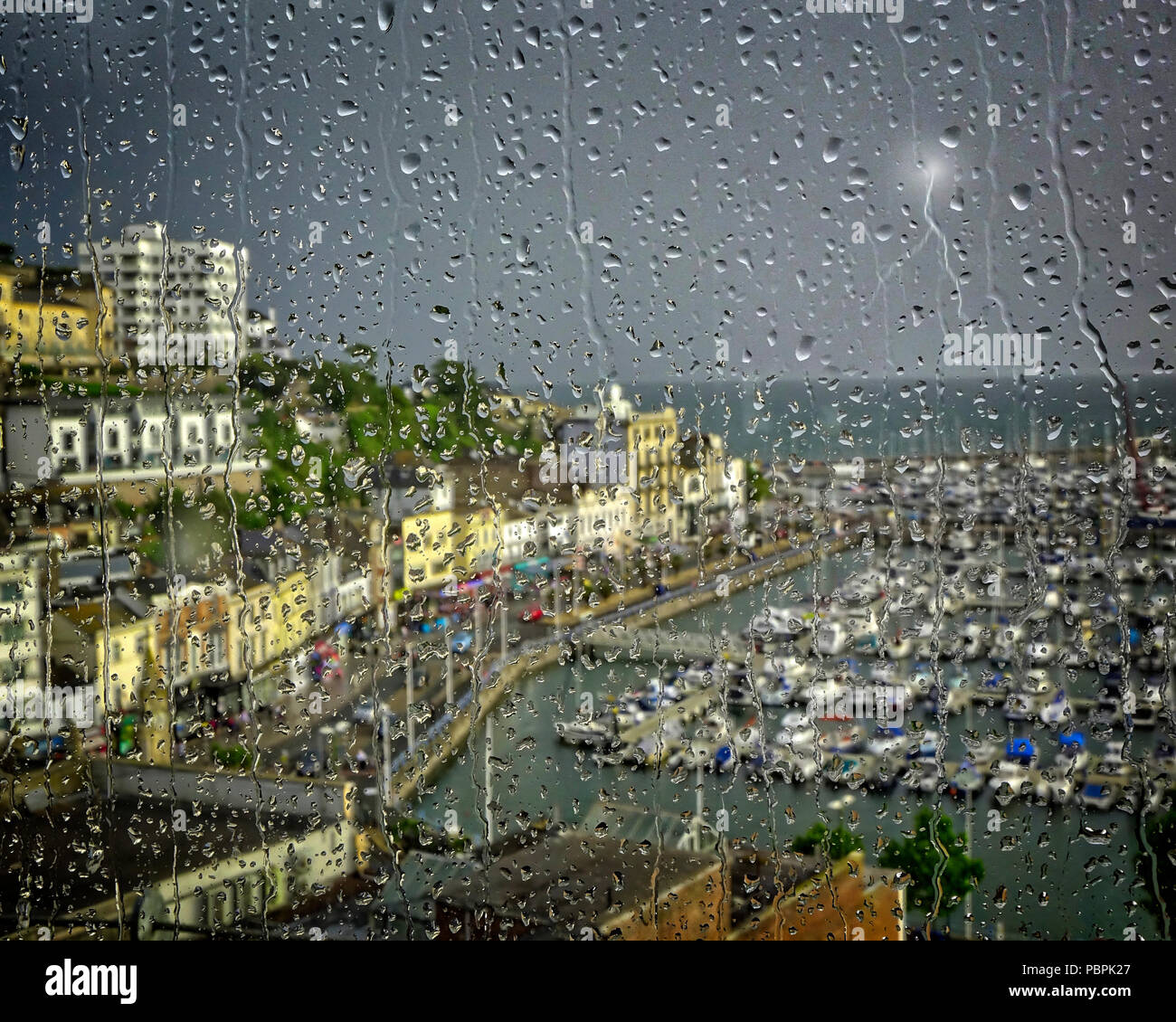 Rainy day at the seaside hi-res stock photography and images - Alamy
