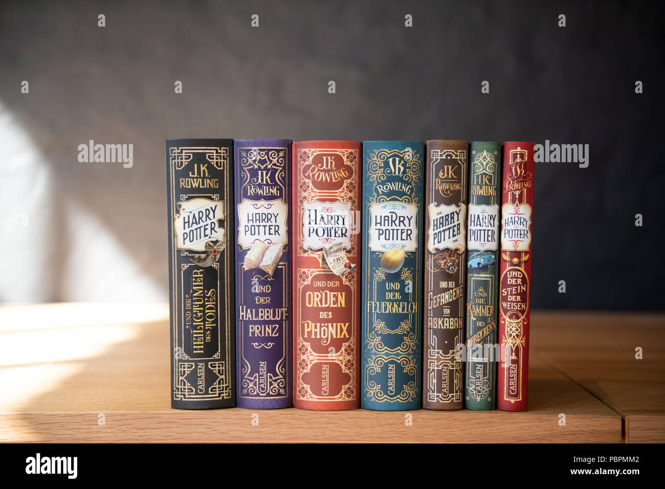 Hamburg, Germany. 26th July, 2018. The new editions of all seven Harry