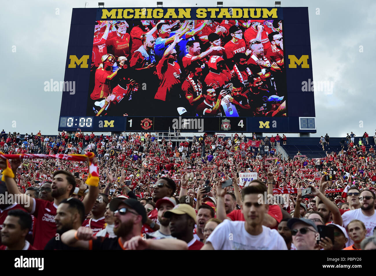 Michigan Stadium, Ann Arbor High Resolution Stock Photography and