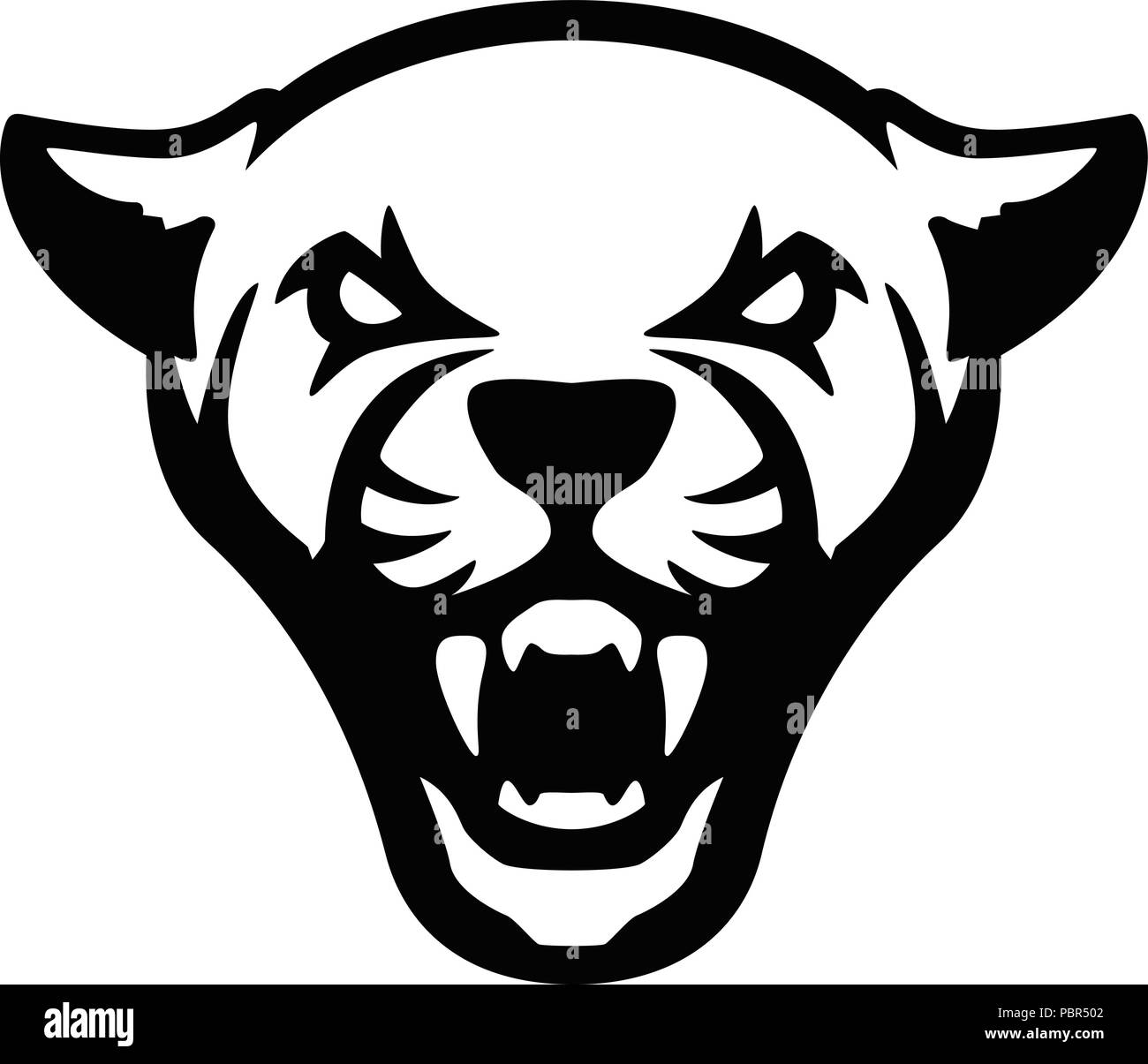 puma head sign. Design element for sport team logo, emblem, badge, mascot. Vector illustration Stock Image & Art - Alamy