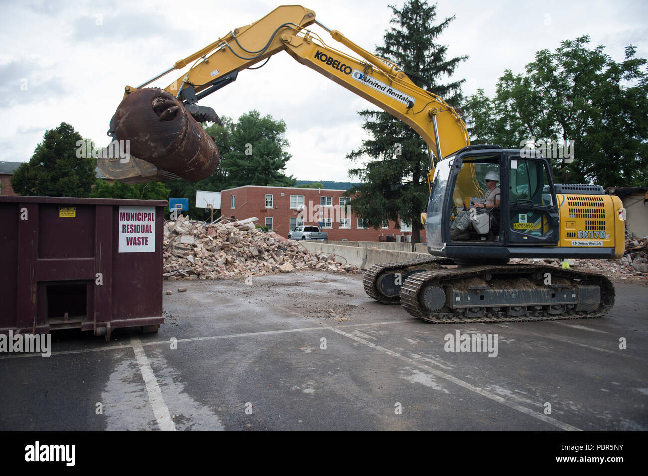 Staff Sgt. Daniel Arnold, a heavy equipment operator assigned to the