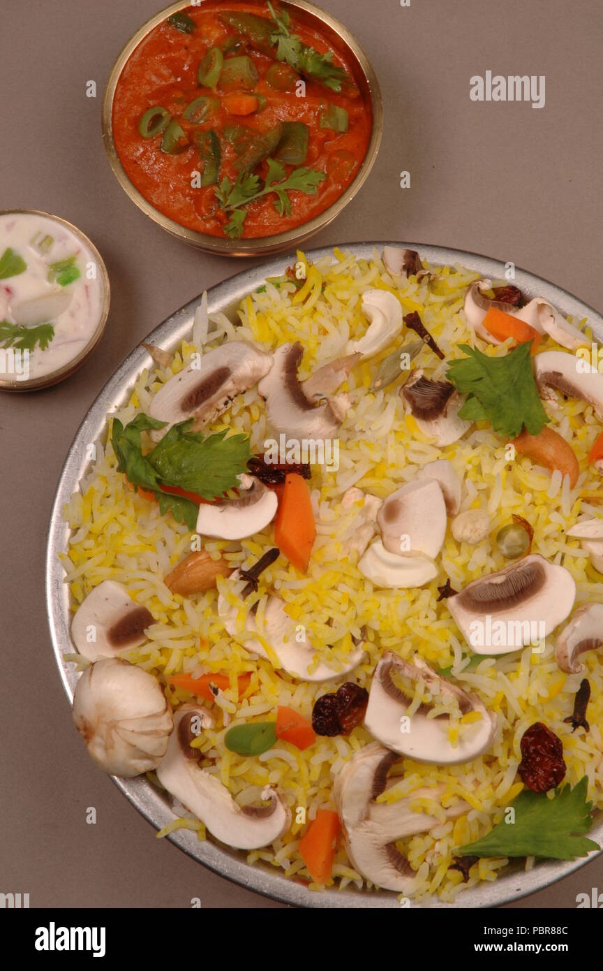 vegetable biriyani,a popular indian dish Stock Photo Alamy
