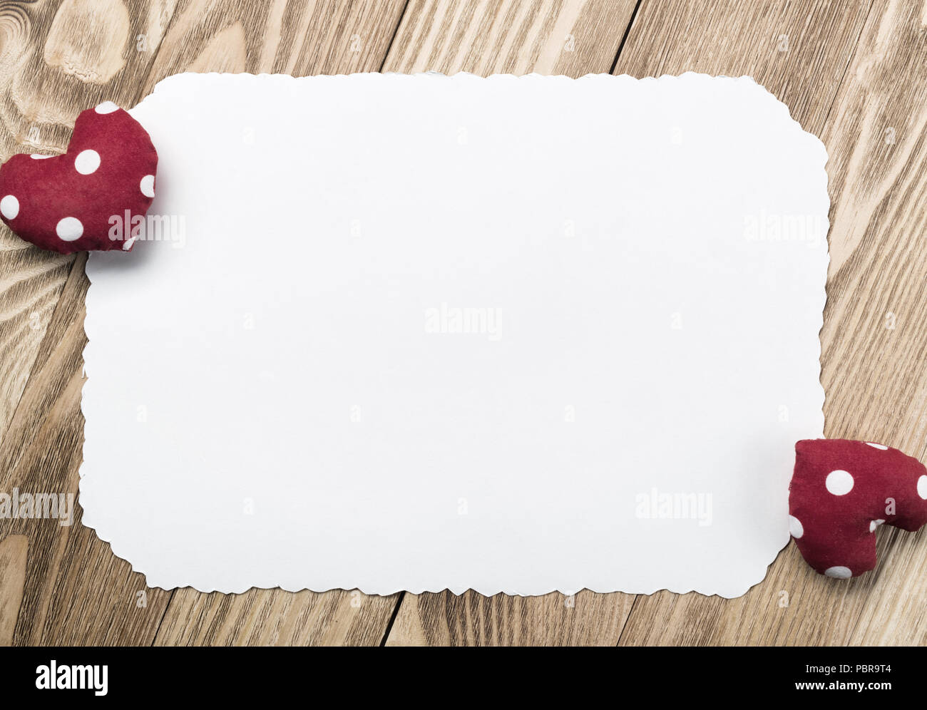 Blank paper for writing message Stock Photo - Alamy