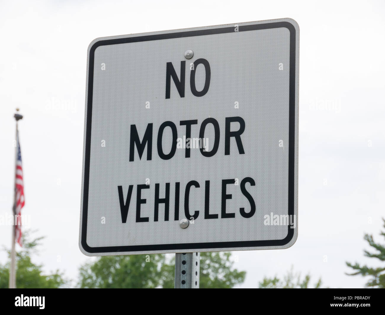 No Motor Vehicles Sign Example Nomotorvehicles hi-res stock photography and images - Alamy