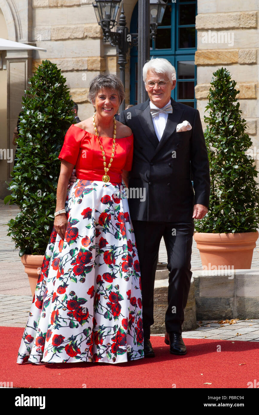 Bayreuther Oberbürgermeisterin Brigitte Merk-Erbe und Ehemann Thomas Erbe Stock Photo