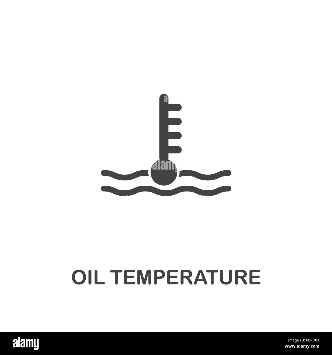 Oil Temperature creative icon. Simple element illustration. Oil