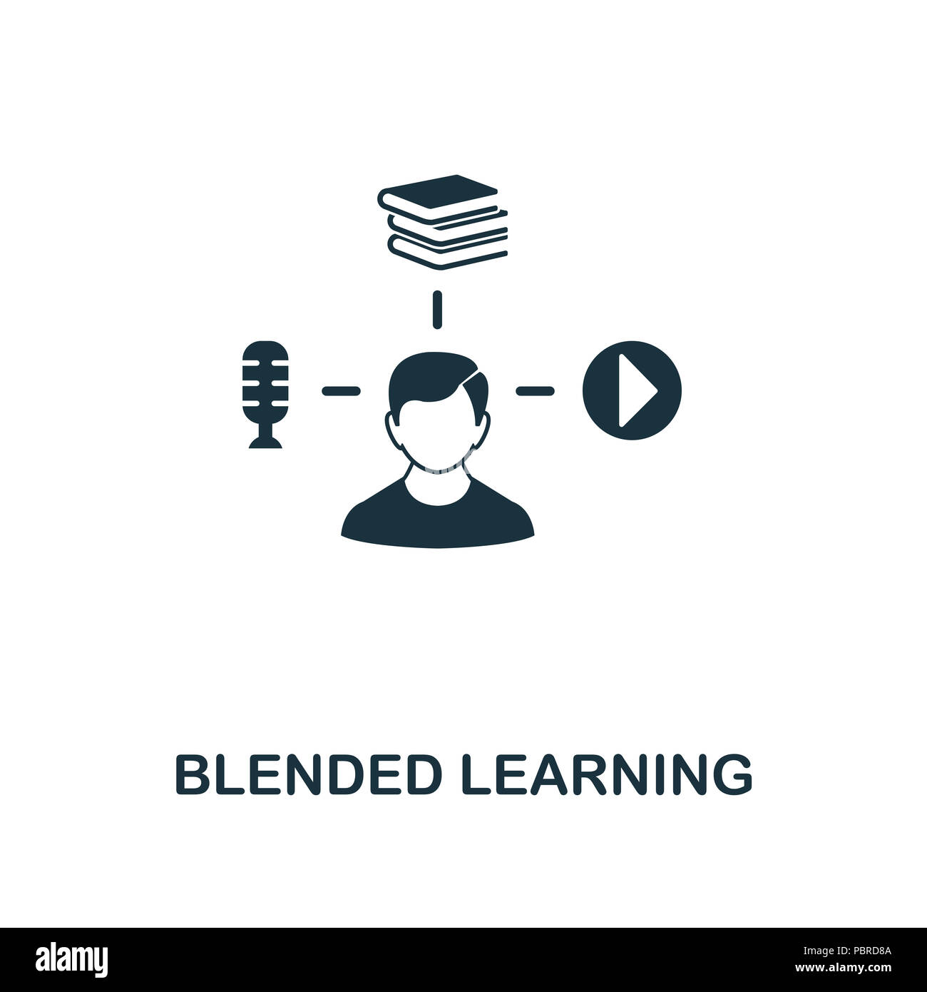 Blended Learning creative icon. Simple element illustration. Blended  Learning concept symbol design from online education collection. Can be  used for Stock Photo - Alamy