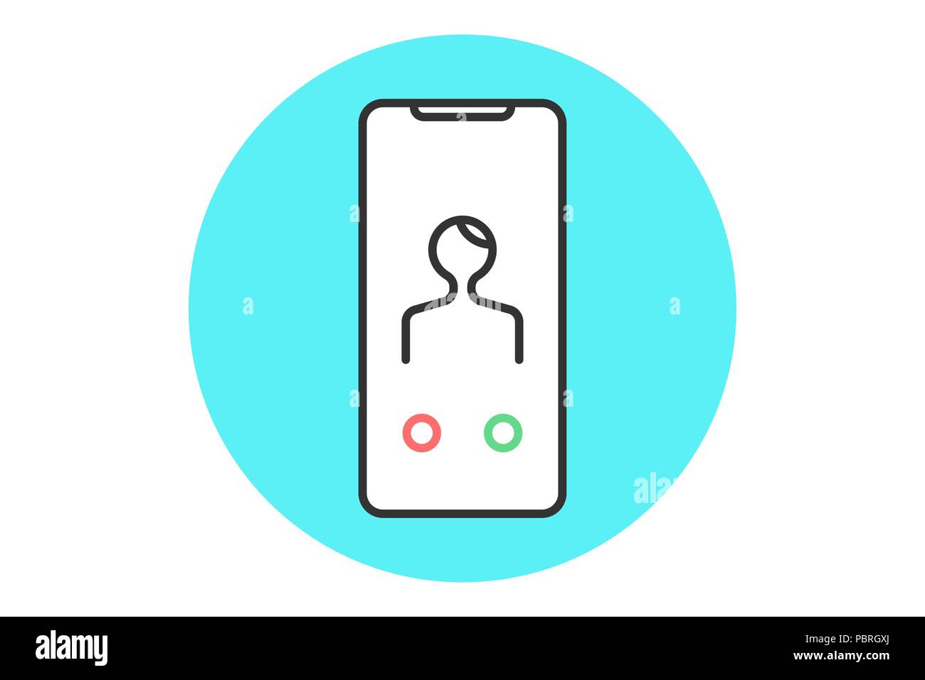 Icon abstract smartphone Stock Vector
