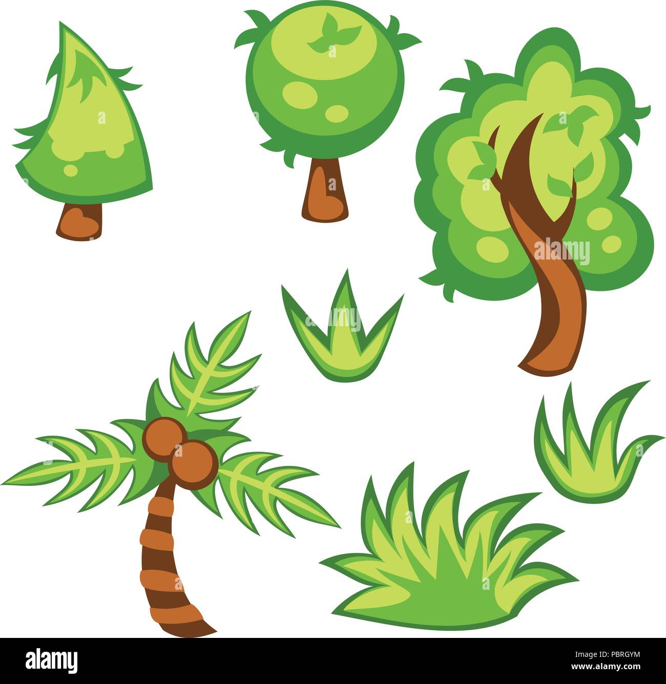 Cartoon bushes hi-res stock photography and images - Alamy