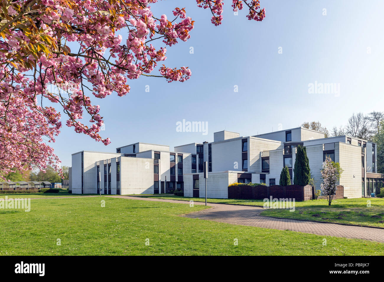Dormitory of the University of Applied Sciences, FHDW, Paderborn, East-Westphalia, North Rhine-Westphalia, Germany Stock Photo