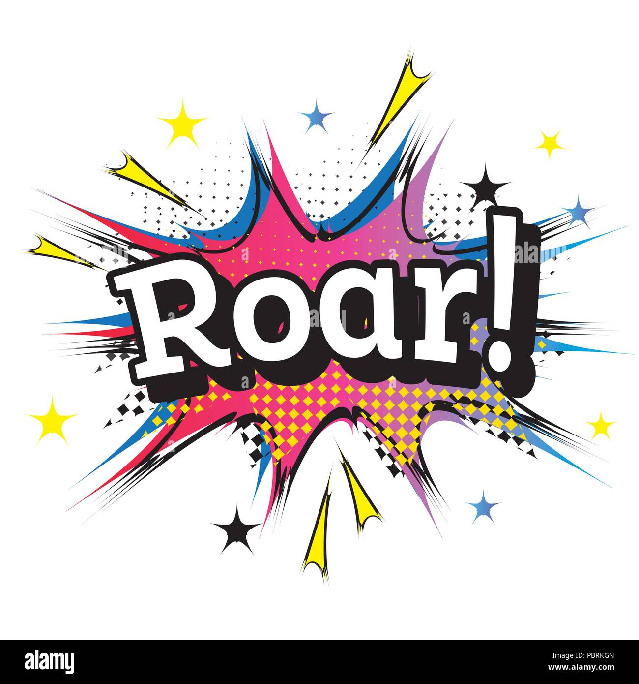Angry Roar Sound Effect Text Stock Vector Image & Art - Alamy