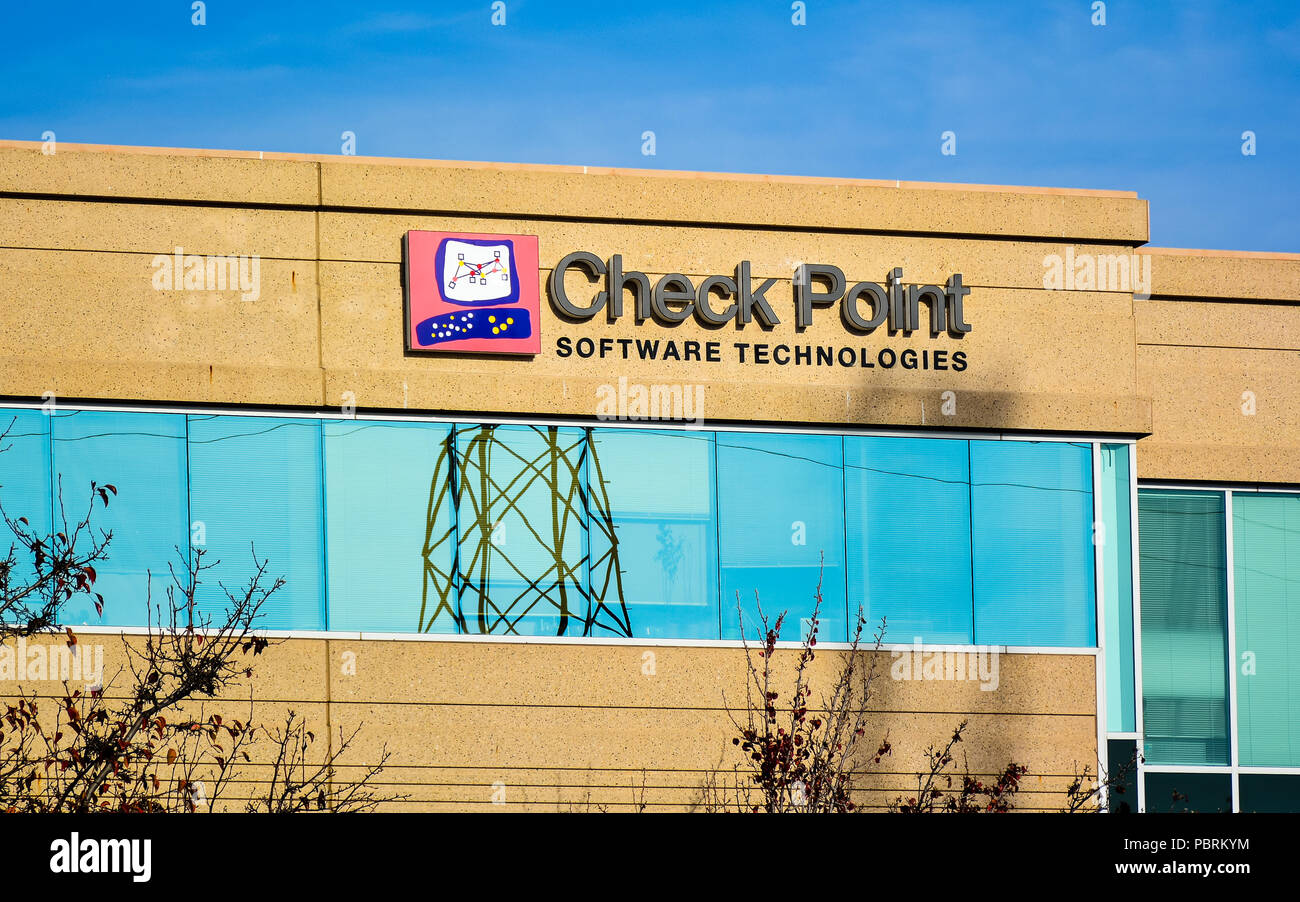 Check Point Software Technologies - provides software and hardware products for IT, computer & networking security. Stock Photo